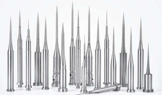 Индивидуальные детали пресс-форм для инъекций медицинского пластика – изготовлены из M380-S136 для медицинских штифтов и чашек